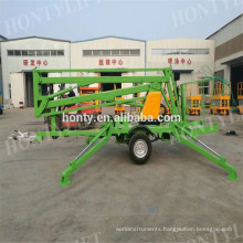 18 m hydraulic drives towable trailer compact boom lift